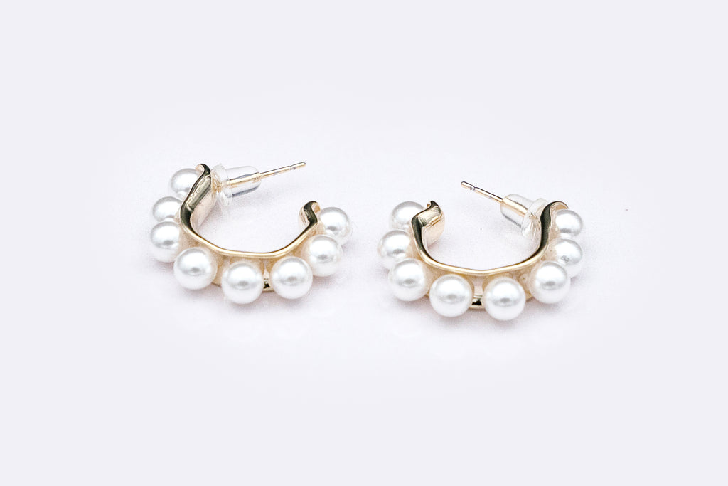 White Pearl Hoop