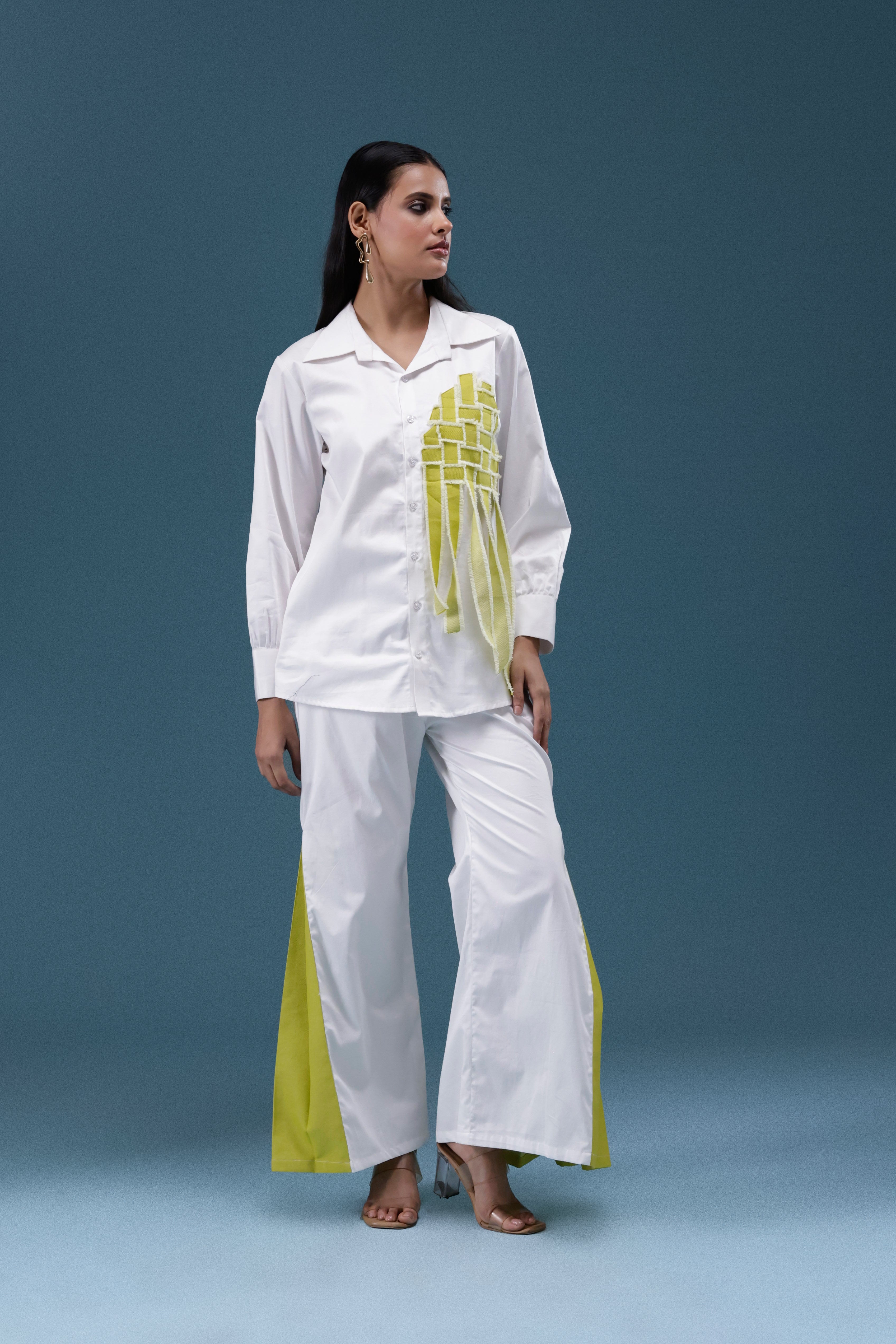 Lime Aura Statement Co-ord Set