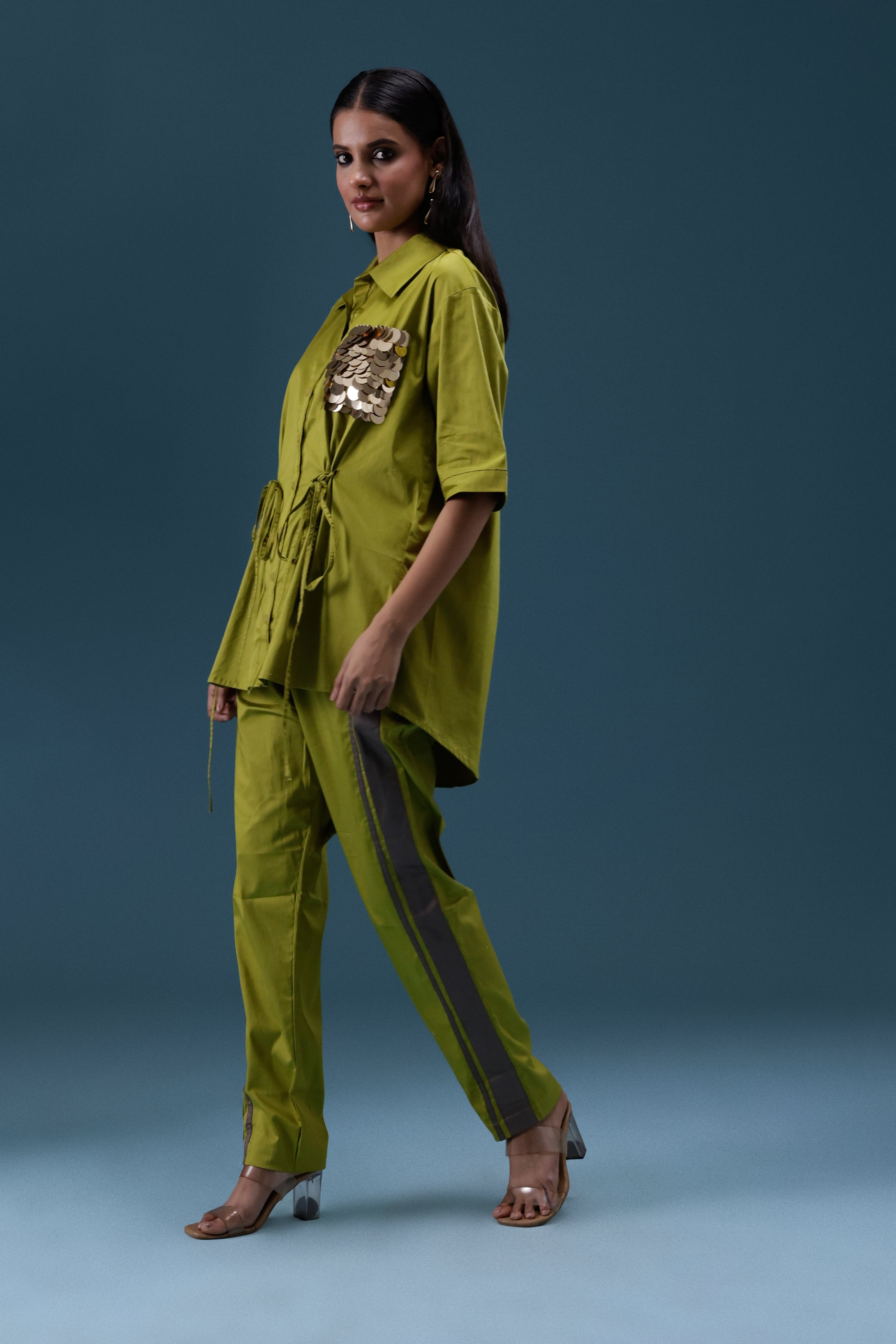 Olive Luxe Utility Co-ord Set