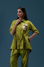 Olive Luxe Utility Co-ord Set