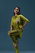 Olive Luxe Utility Co-ord Set