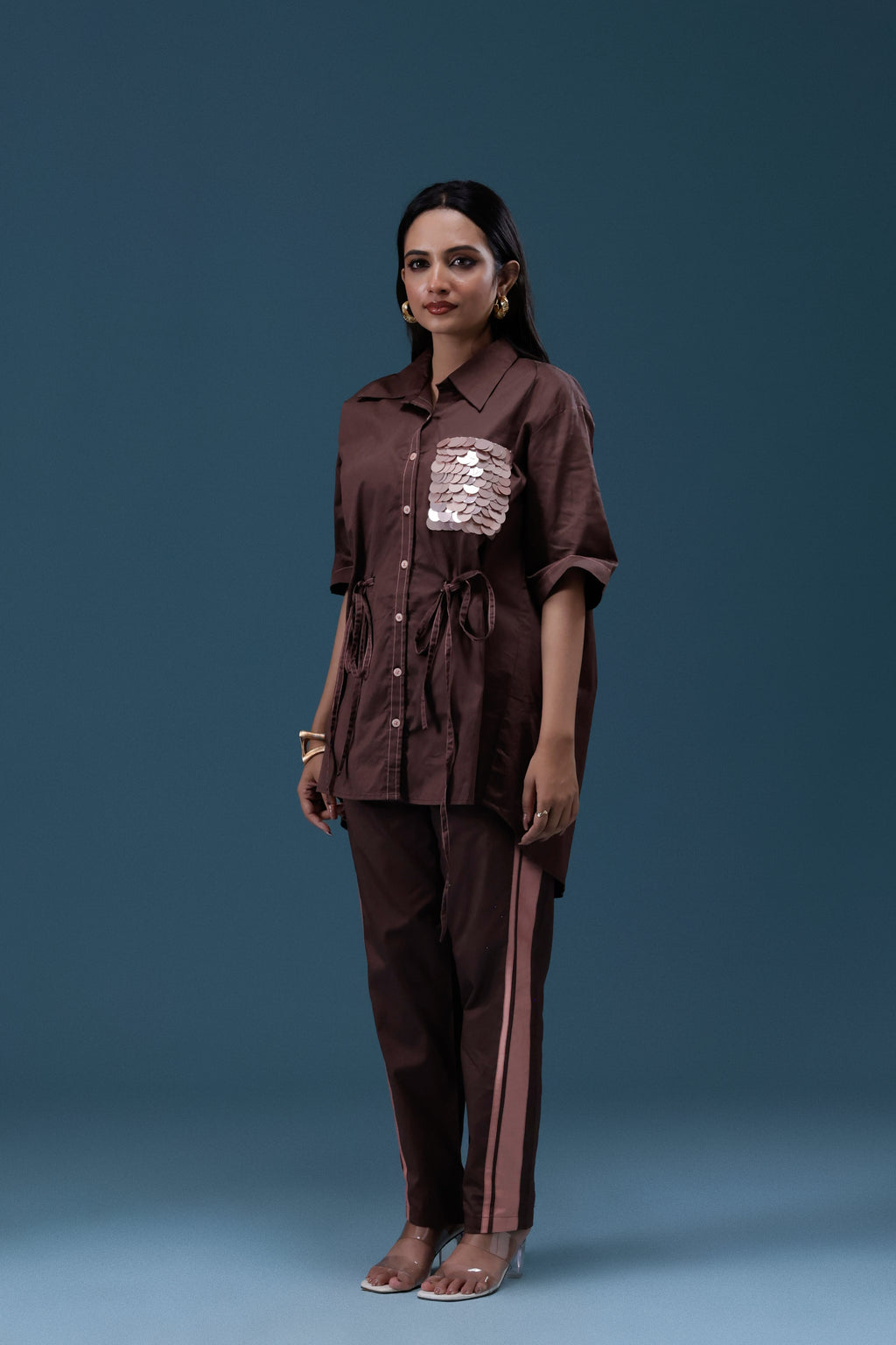 Mocha Luxe Utility Co-ord Set