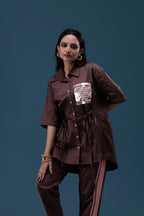 Mocha Luxe Utility Co-ord Set