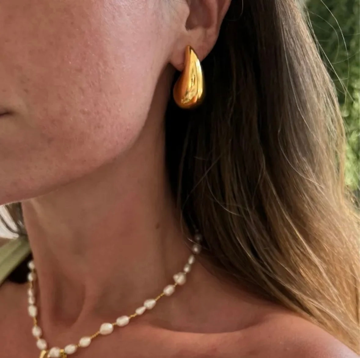 Drop Stud in Gold