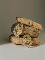 Modern Pearl Dangler (16K Gold Plated)