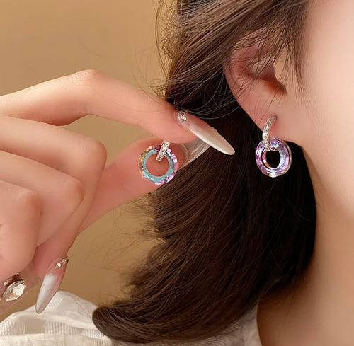 Small Dangler in Pink and Blue