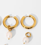 Pearl Drop Dangler in Gold (18K Gold Plated)