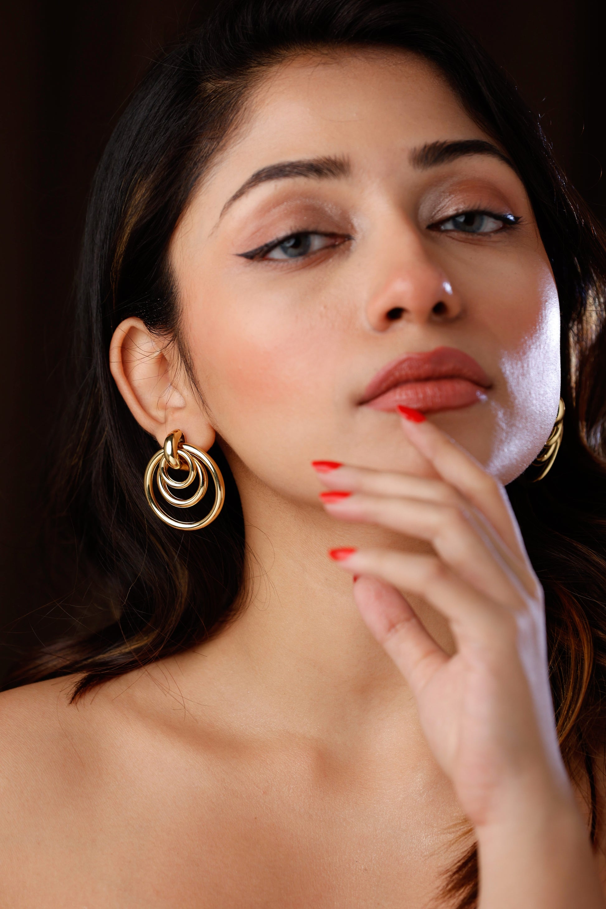 Swirly Dangler Earring