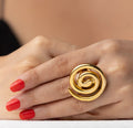Swirly Ring in Gold (18K Gold Plated)