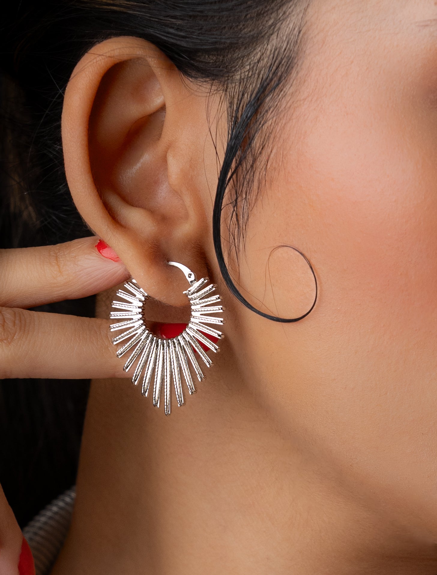 Geometric Dangler Earring (24K Gold Plated)