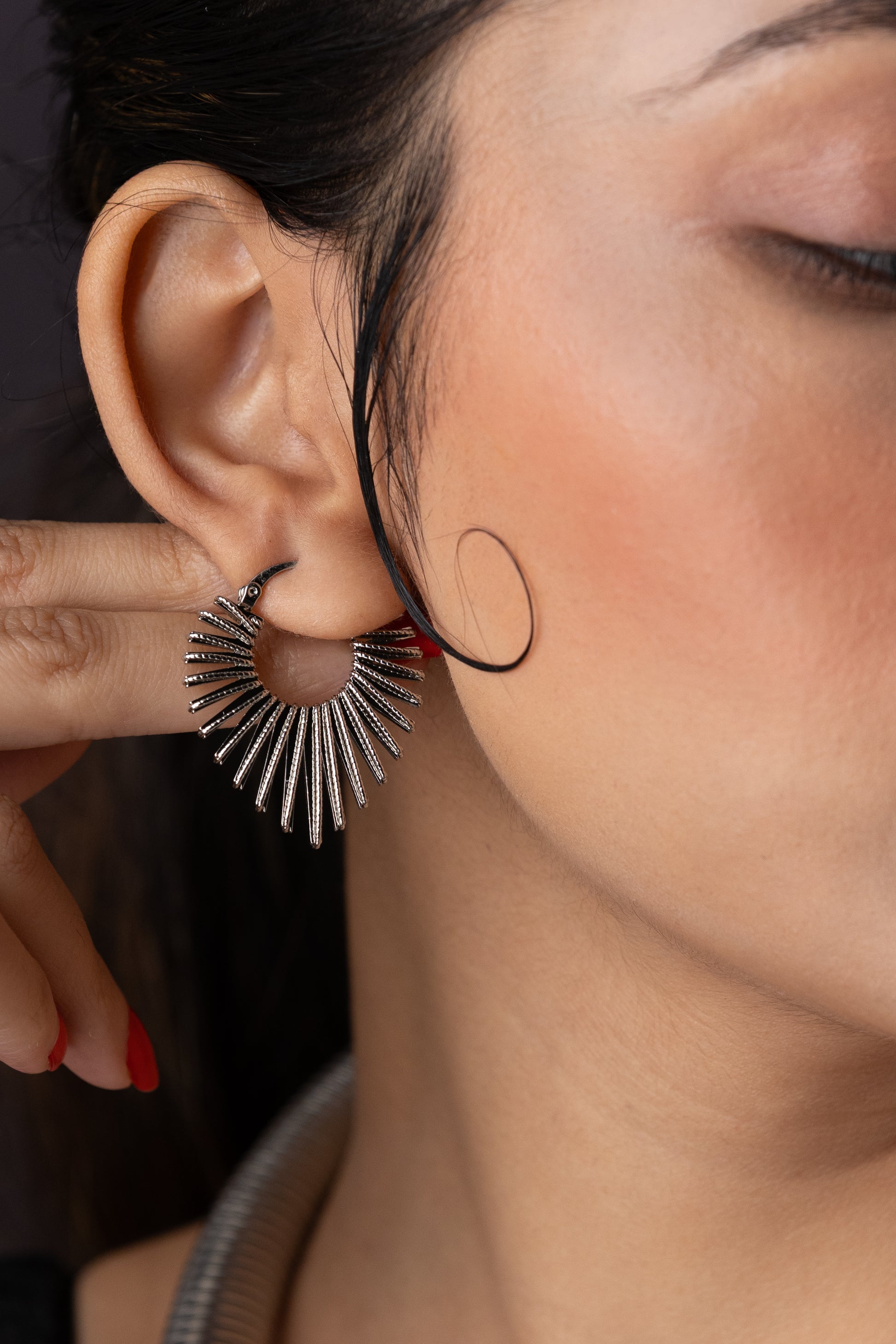 Geometric Dangler Earring (24K Gold Plated)