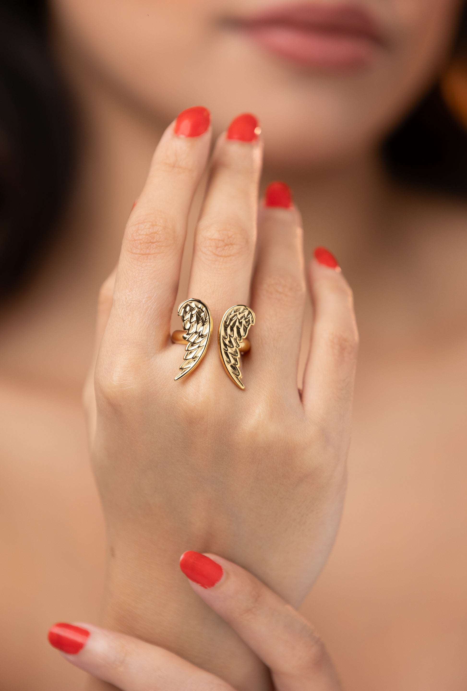 Fairy Wing Ring in Gold (14K Gold Plated)