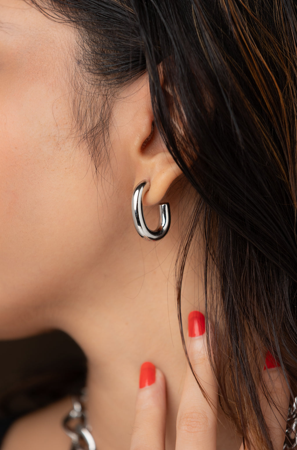 Semi U Hoop Earring