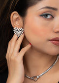 Pearl Heart Stud Earring (18K Gold Plated)
