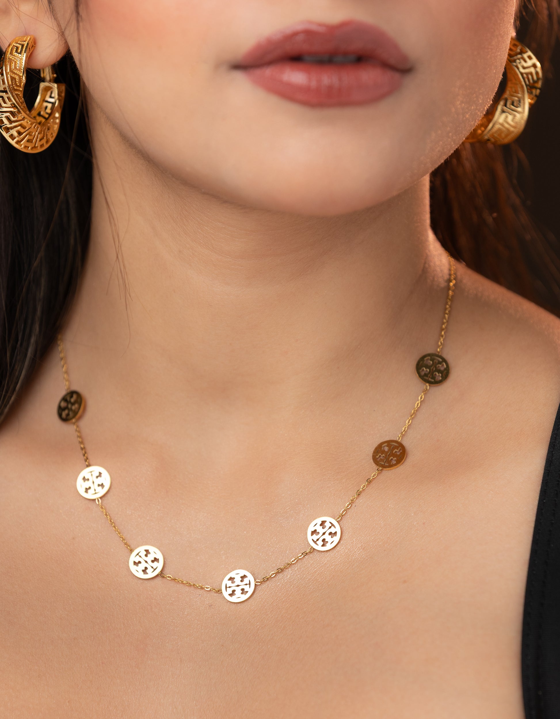 Tory Burch Statement Style Neckpiece (18K Gold Plated)