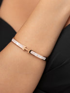 Hermes Statement Sleek Bracelet in Rose Gold (18K Gold Plated)