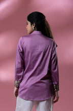 Italian Cotton Batik Shirt with Knot