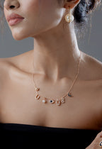 Celestia Charm Necklace - Gold Plated