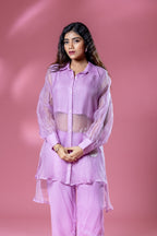 The OG Organza Co-ord with White Flower Patch