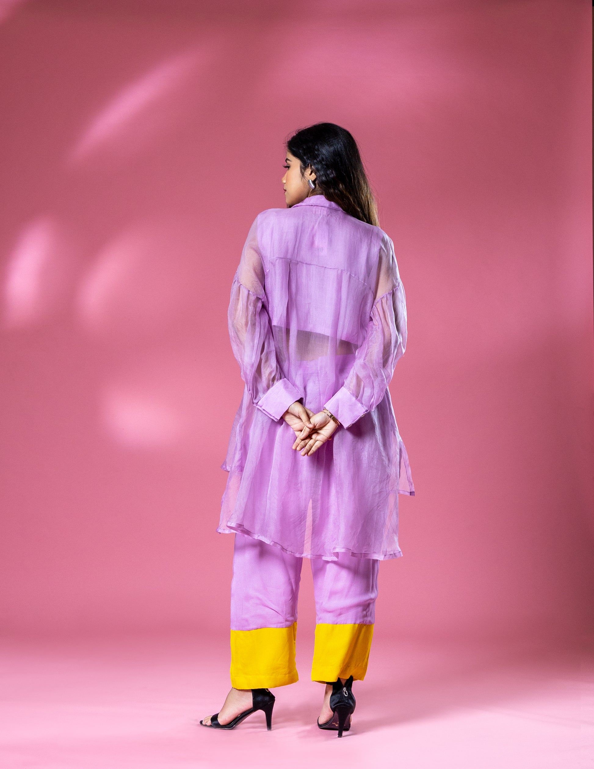 The OG Organza Co-ord with White Flower Patch
