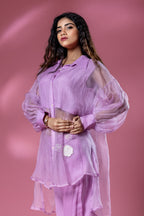 The OG Organza Co-ord with White Flower Patch