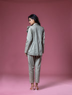 Sage Green Italian Cotton Ruffle Co-ord