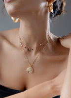 Soléa Sun & Moon Crystal Necklace