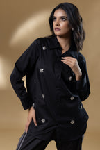 Black Italian Cotton Gin Stone Co-ord