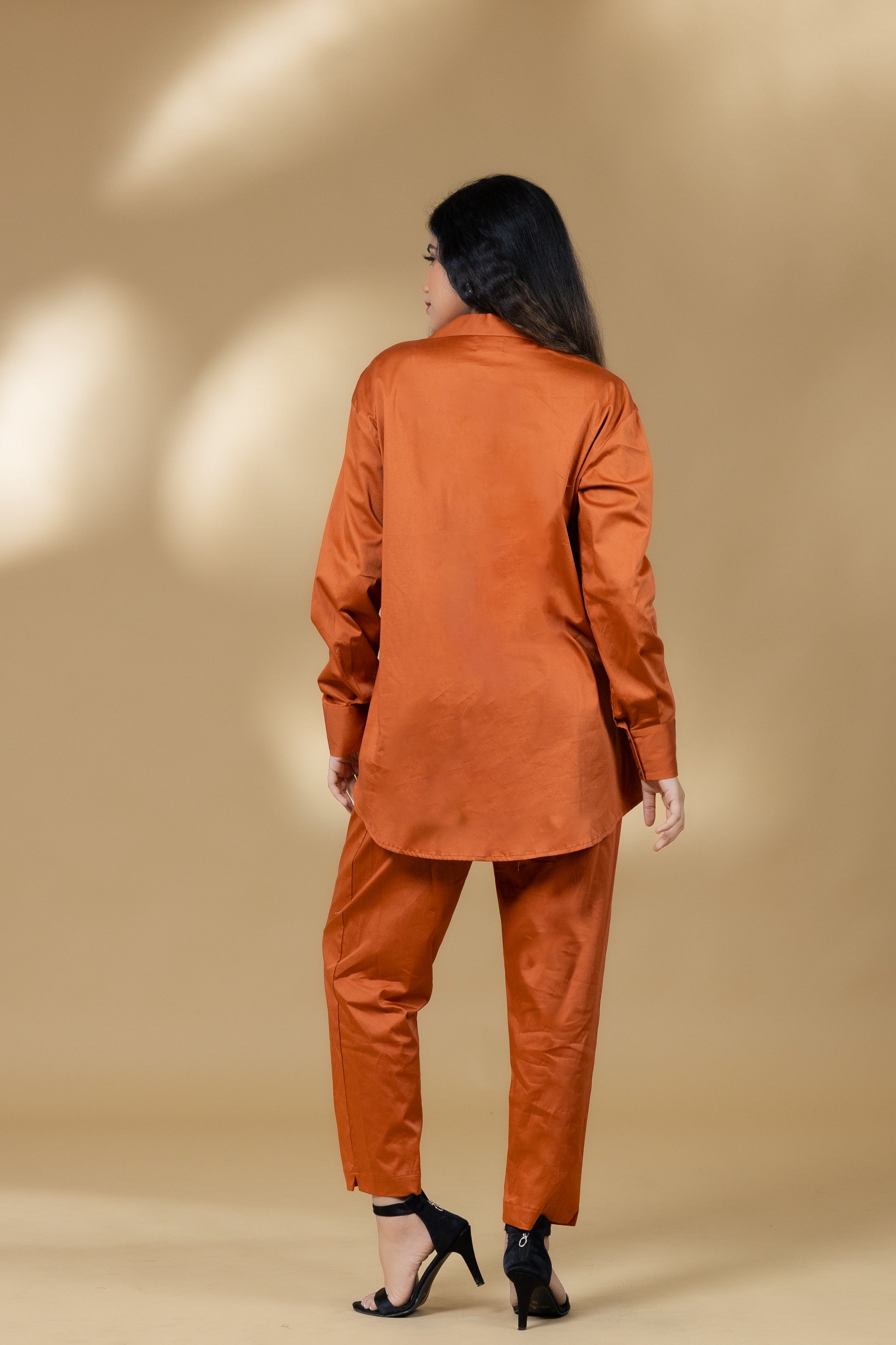 Amber Italian Cotton Sequin Leaf Co-ord