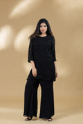 Black Embroidered Co-ord