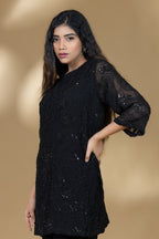 Black Embroidered Co-ord