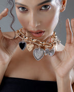 Amora Charm Statement Necklace