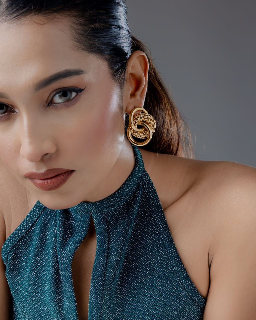 Aurelia Knot Statement Earrings