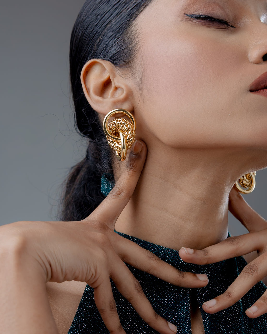 Aurelia Knot Statement Earrings