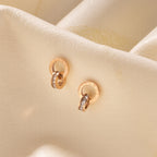 Eterna Roman Luxe Silver Earrings (18K Gold Plated)