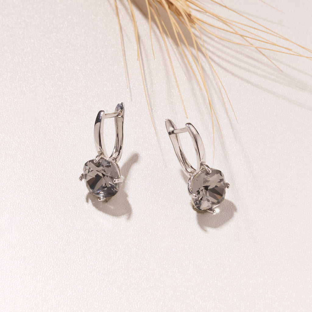 Celeste Crystal Drop Earrings (Gold Plated)