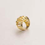 Helix Sculpt Statement Ring – Gold