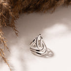 Orbit Luxe Sculpt Ring – Silver (18K Gold Plated)