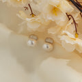 Isla Pearl Crystal Stud Earrings