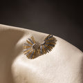 Aurelia Dual-Tone Sunburst Statement Earrings (Stainless Steel)