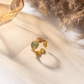 Trio Swirl Enamel Statement Ring (Multi-Colour)