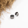 Midnight Sparkle Pavé Huggie Earrings - 18K Gold Plated