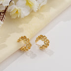 Aurelia Chain-Link Hoop Earrings
