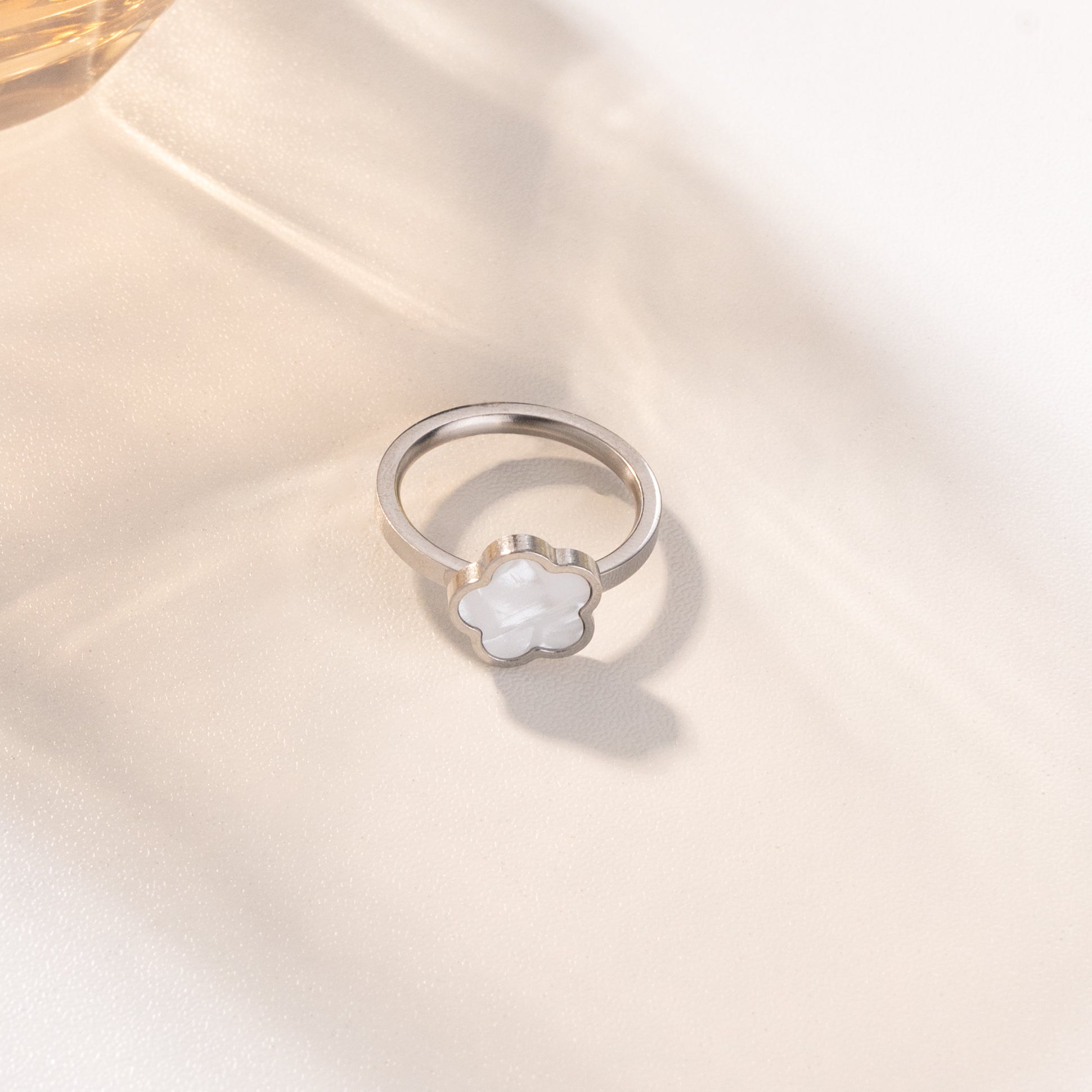 Ivory Bloom Ring (18K Gold Plated)