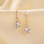 Ariana Crystal Drop Earrings - Gold Plated