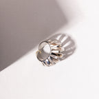 Helix Sculpt Statement Ring – Silver