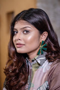 Forest Green Big Earring