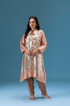Rosé Sequin Embellished Co-ord Set