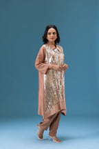 Rosé Sequin Embellished Co-ord Set