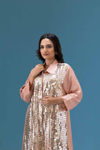 Rosé Sequin Embellished Co-ord Set